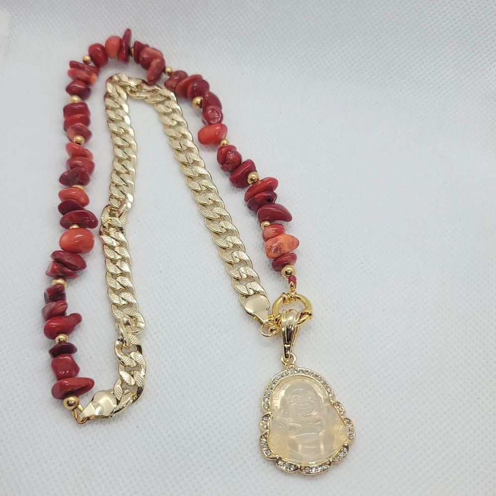 Handmade jewelry,  budda necklace. - Picture 5 of 11